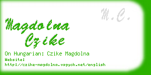 magdolna czike business card